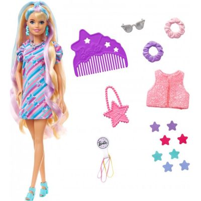 Лялька Барбі Фантастична зачіска Зоряна красуня Barbie Totally Hair Star HCM88