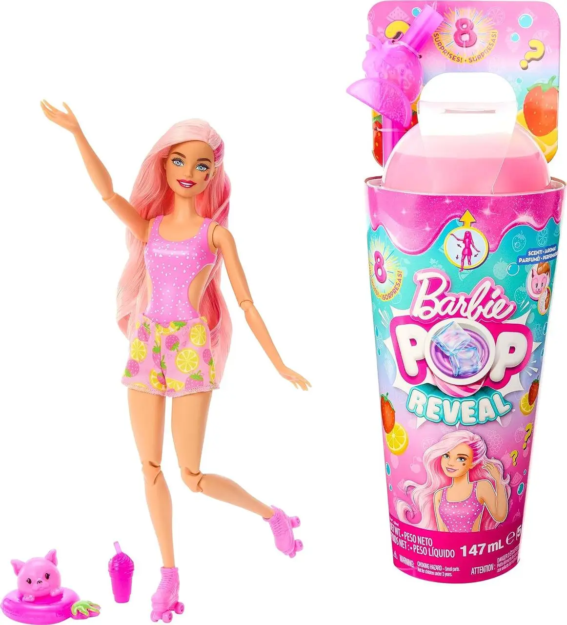 Лялька Barbie Pop Reveal Fruit Series Полуничний лимонад HNW41