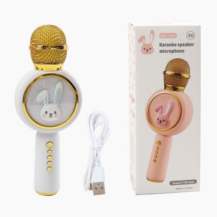 Мікрофон C 72101 (60) зміна голосу, Bluetooth, підсвічування, регулювання гучності, Type-C кабель
