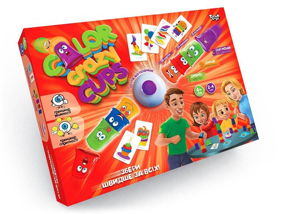 Гра настільна, розважальна "Color Crazy Cups" CCC-01-01U
