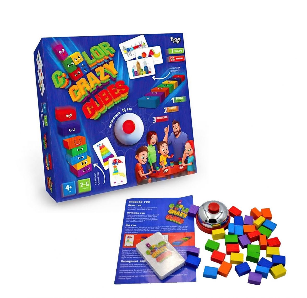 ' Развивающая настольная игра ''Color Crazy Cubes'' (УКР) (10) CCC-02-01U ''Danko Toys'''