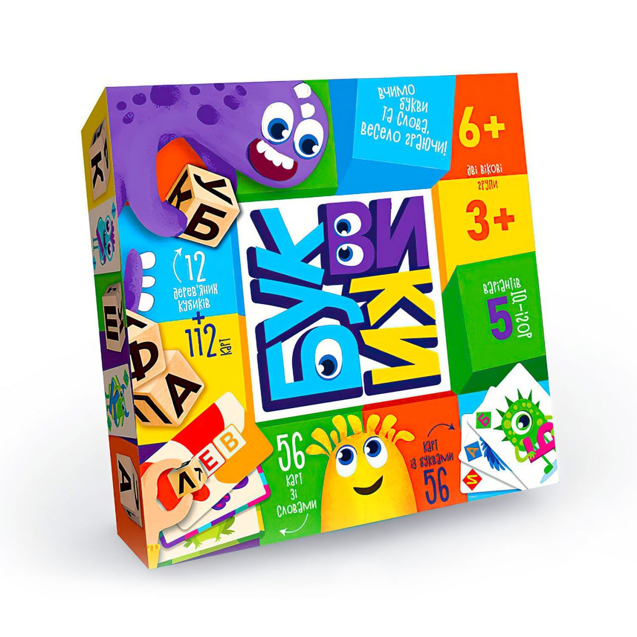 Гра Настольная развлекательная игра ''Буквики'' укр. G-BU-01U (10) ''Danko Toys'''