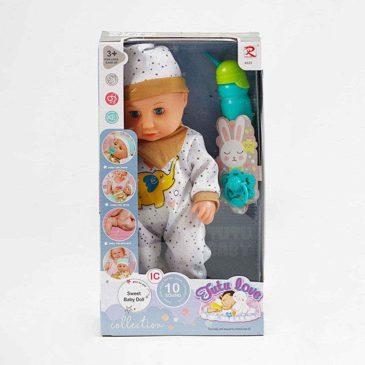 Пупс 6622 (24) п’є з пляшечки, ходить у горщик, закриває очі, аксесуари, музичний чіп, висота 35 см 