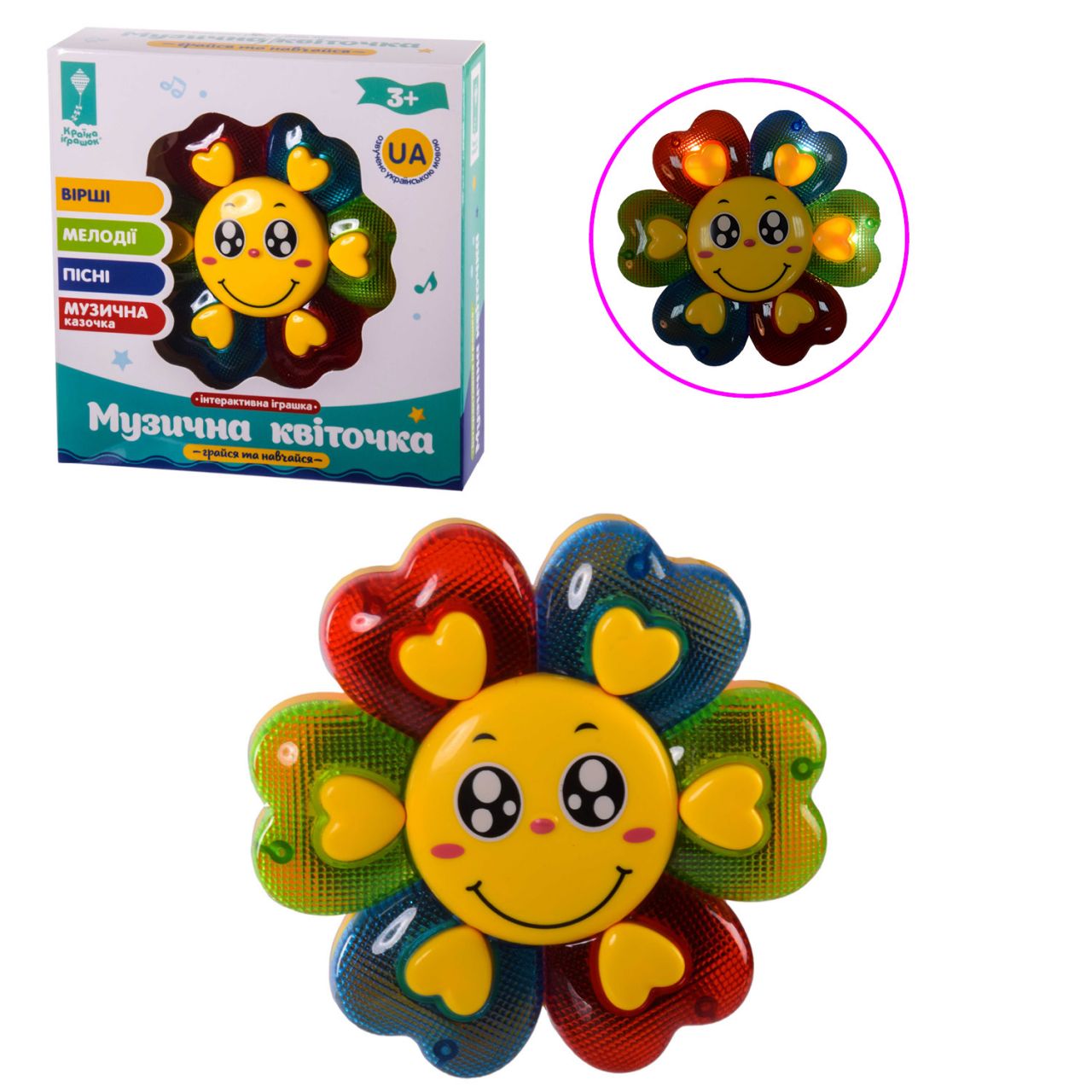 Игрушка муз цветок PL-720-81