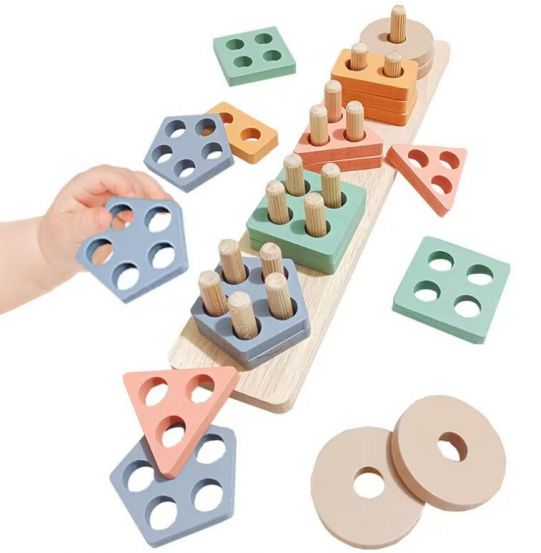 Деревянный сортер Геометрия С 75297