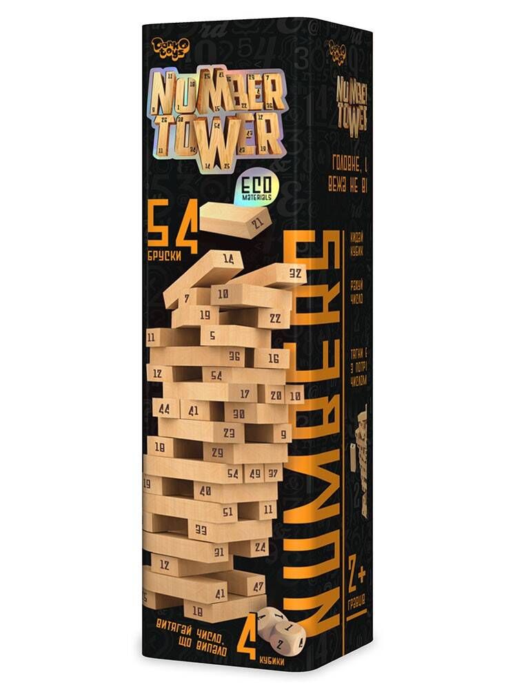 Гра настільна розвиваюча "NUMBER TOWER", Vega NT-01U