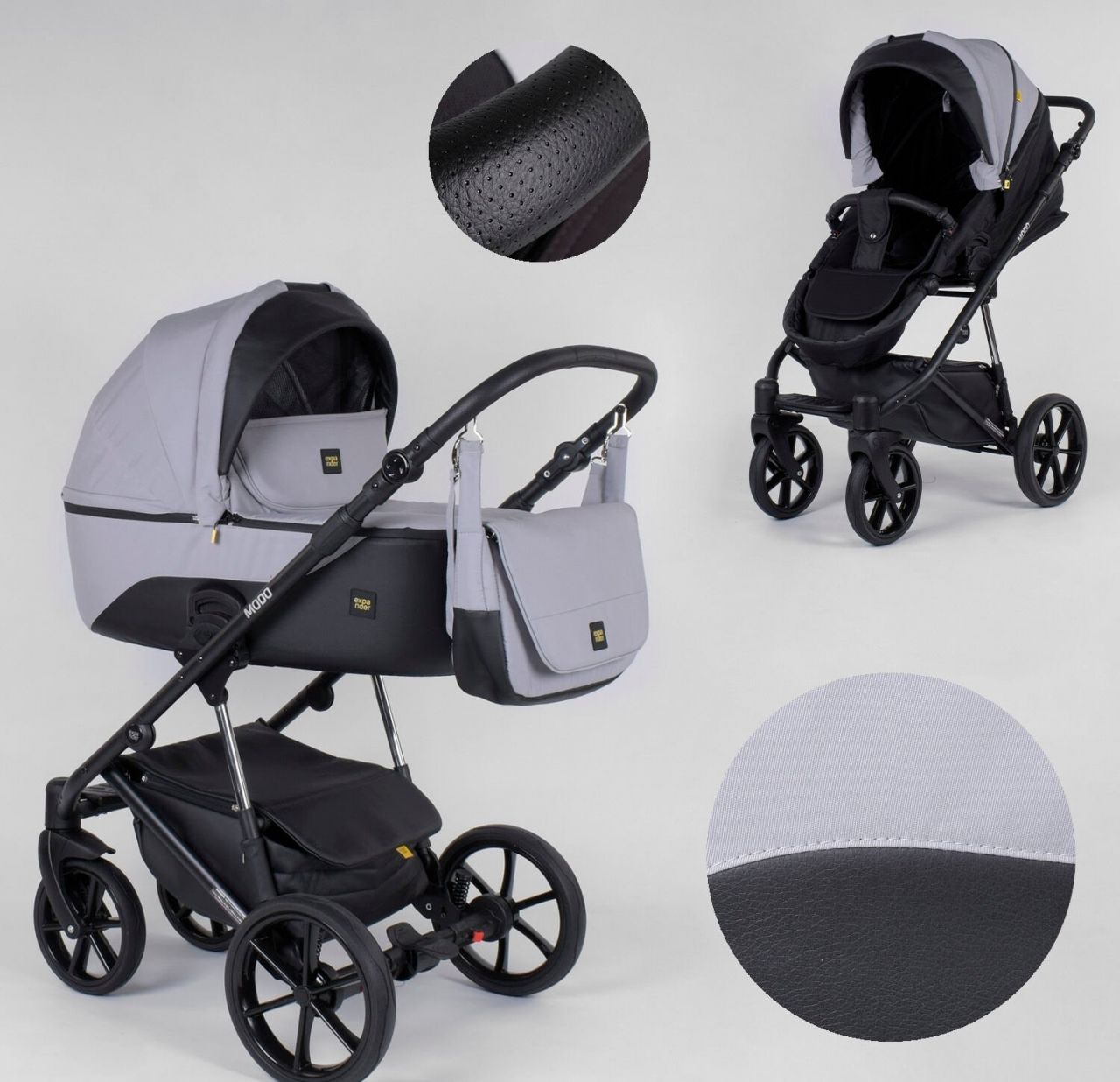 Дитяча коляска 2 в 1 Expander MODO M-91019 (1) колір GreyFox, водовідштовхувальна тканина