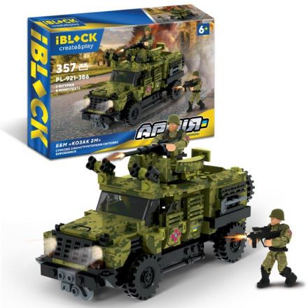 Конструктор IBLOCK арт. PL-921-386 (12шт) АРМІЯ ББМ 