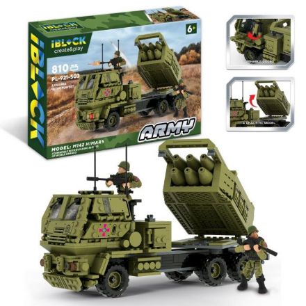 Конструктор IBLOCK арт. PL-921-503 (6шт) Армія, HIMARS, 810дет.