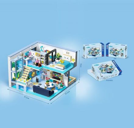 Конструктор DZ 6105 (8) “Апартаменти котика”, 1235 дет