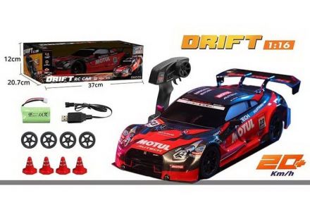 Машина на радіокеруванні 8000 E Штрих=81130 (24) 2 кольори, акумулятор 7.4 V, пульт 2.4 GHz, підсвічування, гумові шини