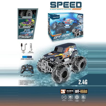 Джип на радіокеруванні XB 1255 (24) акумулятор 3.7 V, USB кабель, пульт 2.4G, маштаб 1:16, гумові колеса