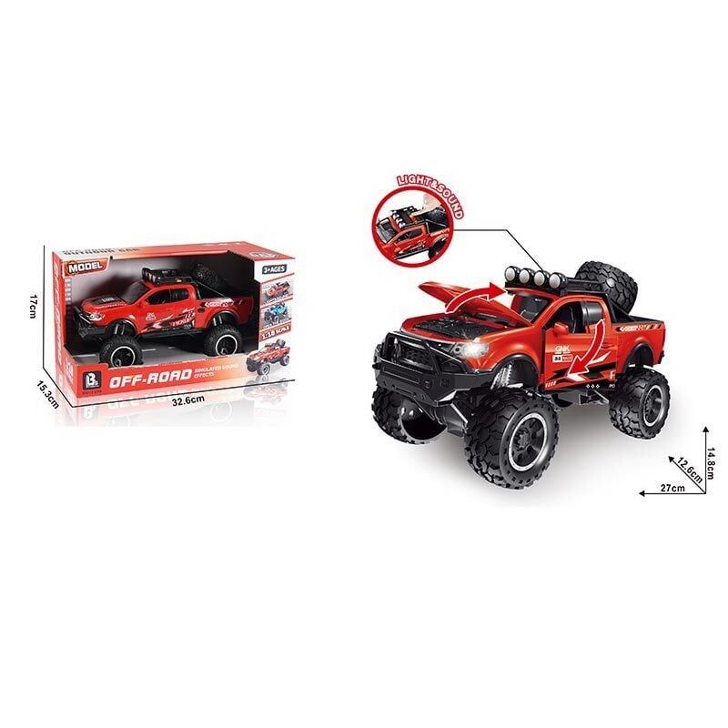 Джип 98064 B (24) інерція, звуки, підсвічування, масштаб 1:18, відкриваються дверцята