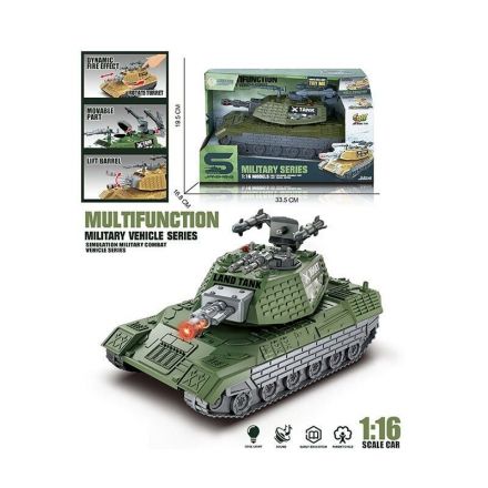 Танк JS 206 (24/2) автоматична вібрація дула, масштаб 1:16, підсвічування, інерція, на батарейках, рухома башта з тріскачкою