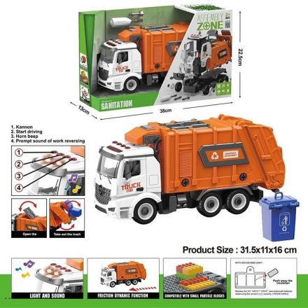 Машина-конструктор YW 9082 D (24/2) інерція, звуки, підсвічування, рухливі елементи, інструменти