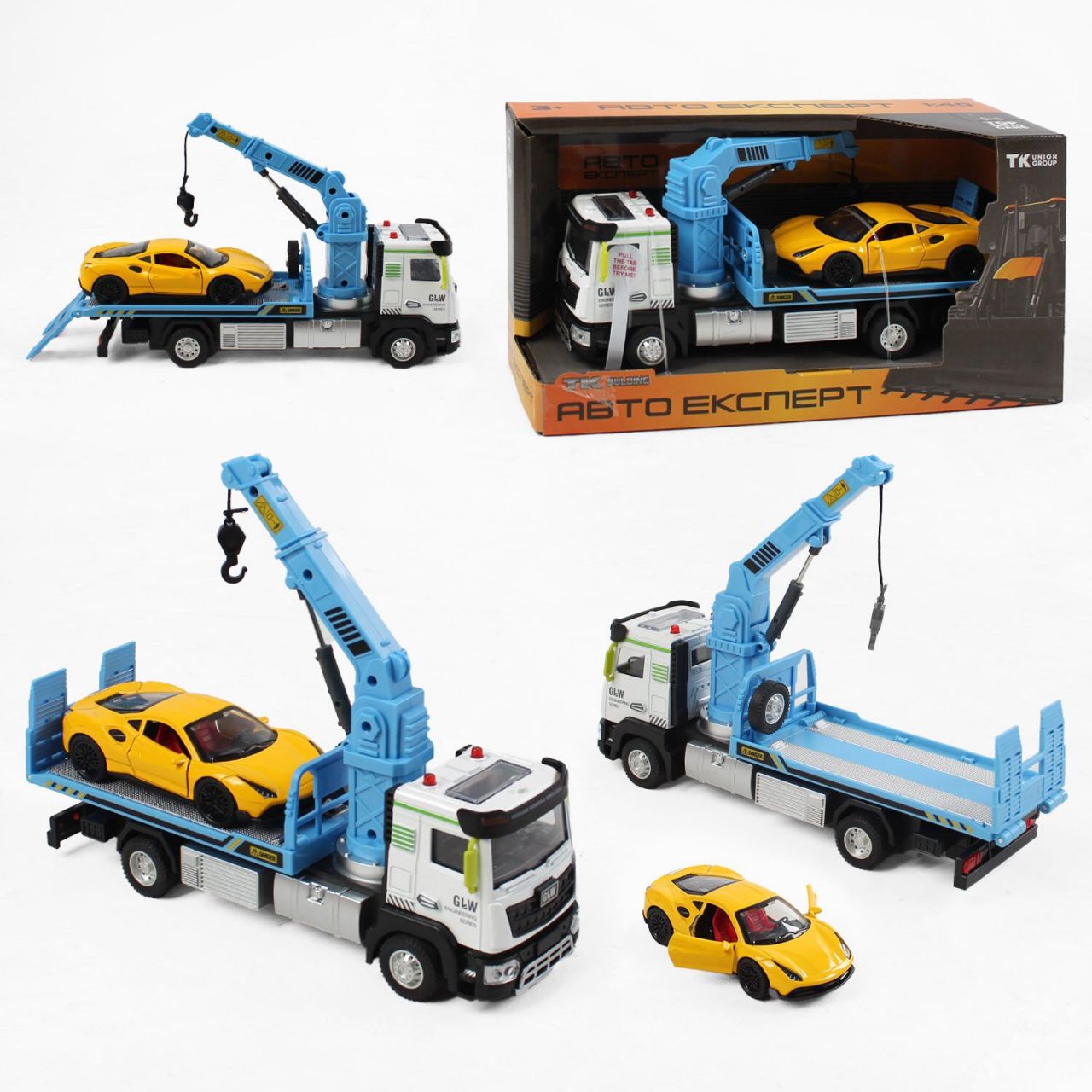 Спецтехніка TK-10087 (36) "Авто Експерт", металопластик, 1:40, звук, світло, двері машинки відчиняються, інерція, рухомі елементи