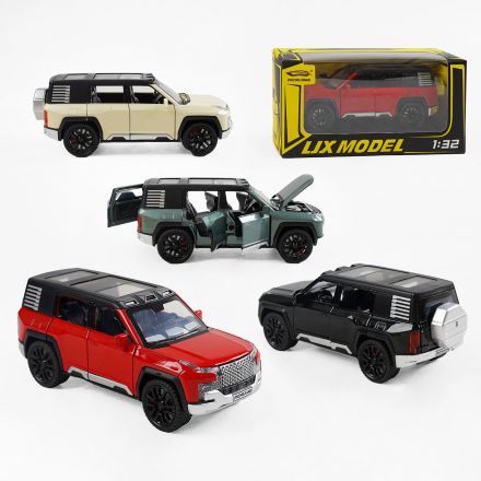 Машинка W 32142 (72) 4 кольори, металопластик, масштаб - 1:32, рухомі деталі, інерційний механізм, прогумовані колеса