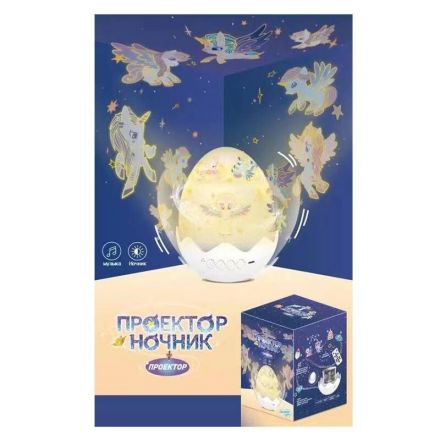 Ночник HP 10078 проекция, колыбельные, забавные мелодии, в коробке