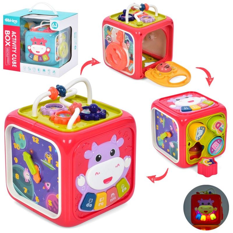 Гра 688-60 куб, сортер, лабіринт, кермо, піаніно, муз., світло, бат