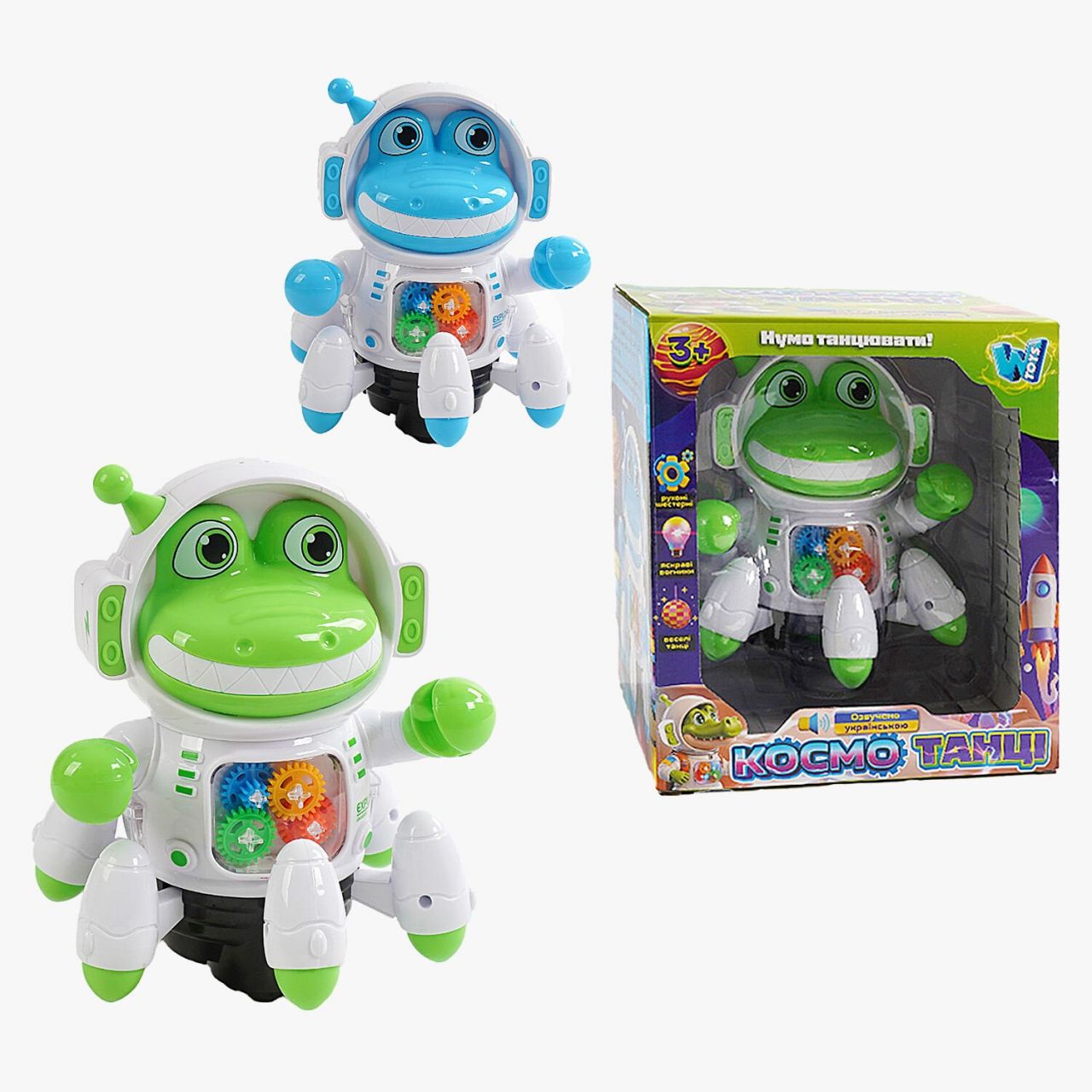 Робот музичний 86838 (36/2) "WToys", ОЗВУЧУВАННЯ УКРАЇНСЬКОЮ МОВОЮ, 2 пісеньки, підсвічування, рухливі елементи
