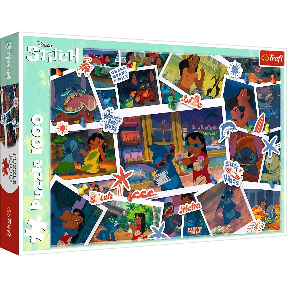 Пазли 1000 ел. LiloStitch Солодкі спогади, в кор. 40*27*6см, ТМ Trefl, Польща 10882	