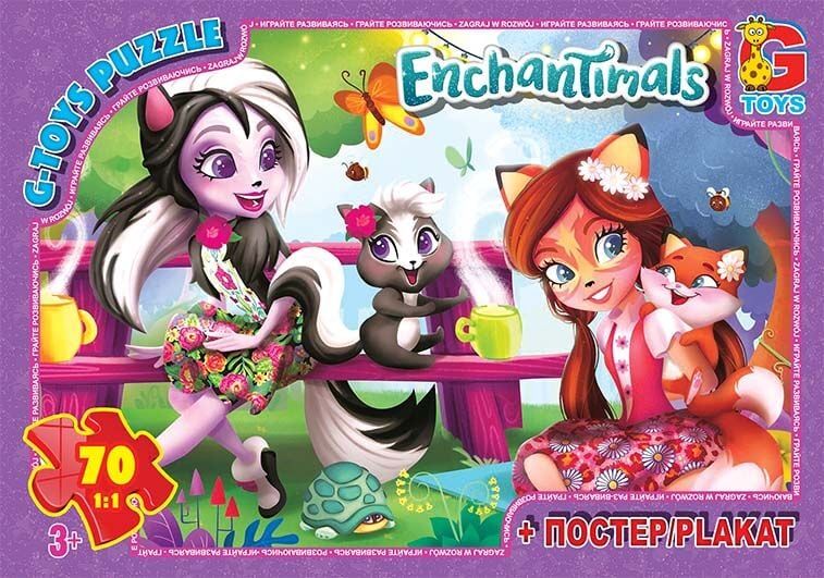 Пазлы 70 эл. "G Toys" "Enchantimals" EA 214