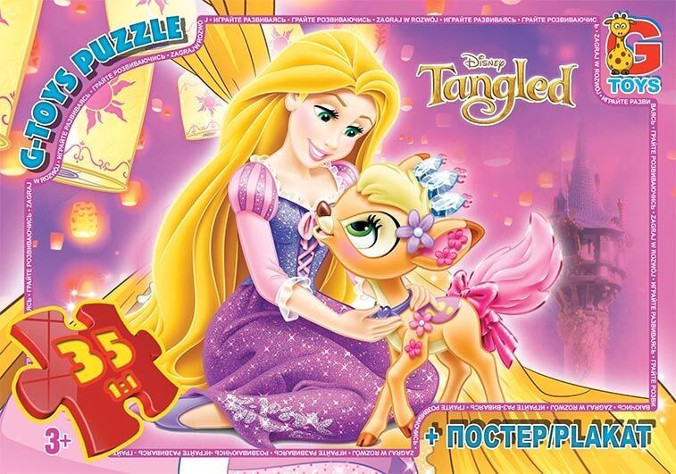 Пазлы 35 эл. "G Toys" "Рапунцель" TA 010