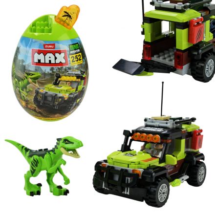 Конструктор Zuru MAX Dino Adventure, арт. 831154 (12 шт) 255 дет., у капсулі