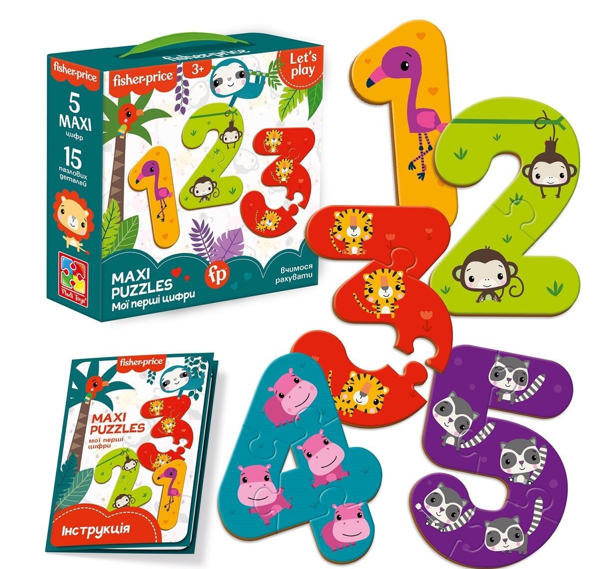 'Maxi puzzle ''Fisher Price. Мої перші цифри'' VT1711-07'