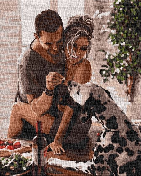 Картины по номерам ''Страстное утро 2'' 40*50 см КНО4666