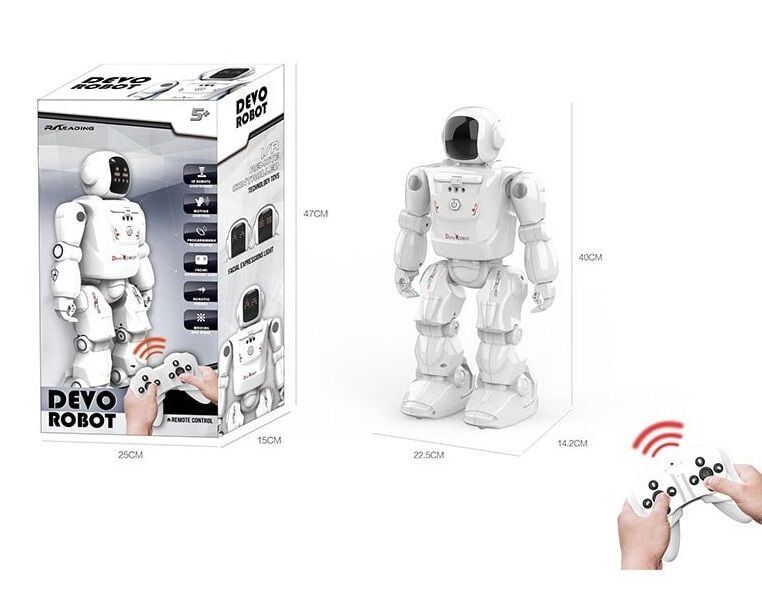 Робот на радіокеруванні RC 2108 (80330) висота: 40 см, пульт, керування жестами, звуки та музика, підсвічування, ходить, їде, сенсорний датчик