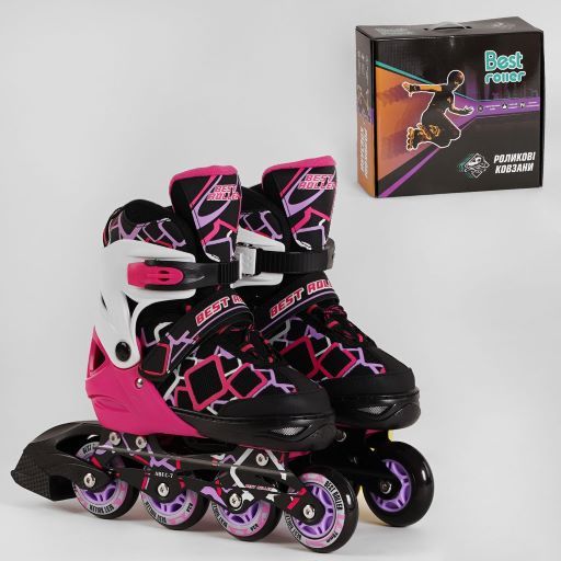 Ролики 3654-М Best Roller /размер 35-38/РОЗОВЫЙ