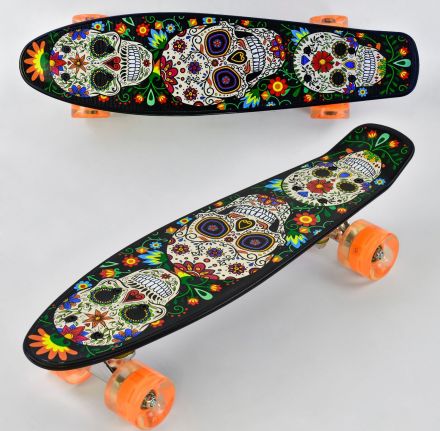 Скейт Пенні борд Р 15909 (8) Best Board, дошка = 55см, колеса PU, світло, d = 6см