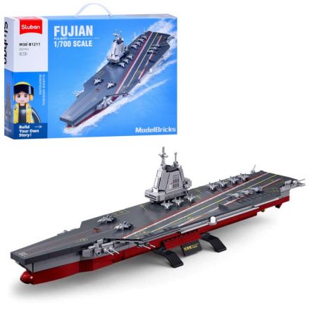 Конструктор SLUBAN M38-B1211 військовий, авіаносець, 1:700, 557 дет.