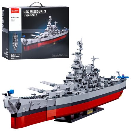 Конструктор SLUBAN M38-B1291 війсковий корабель, 1:350, 1739 дет