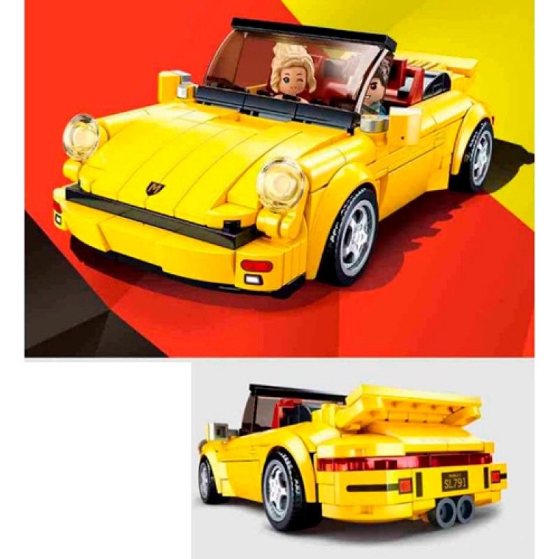 Конструктор SLUBAN M38-B1097 "Model Bricks": Машинка жовта, 290 дет.