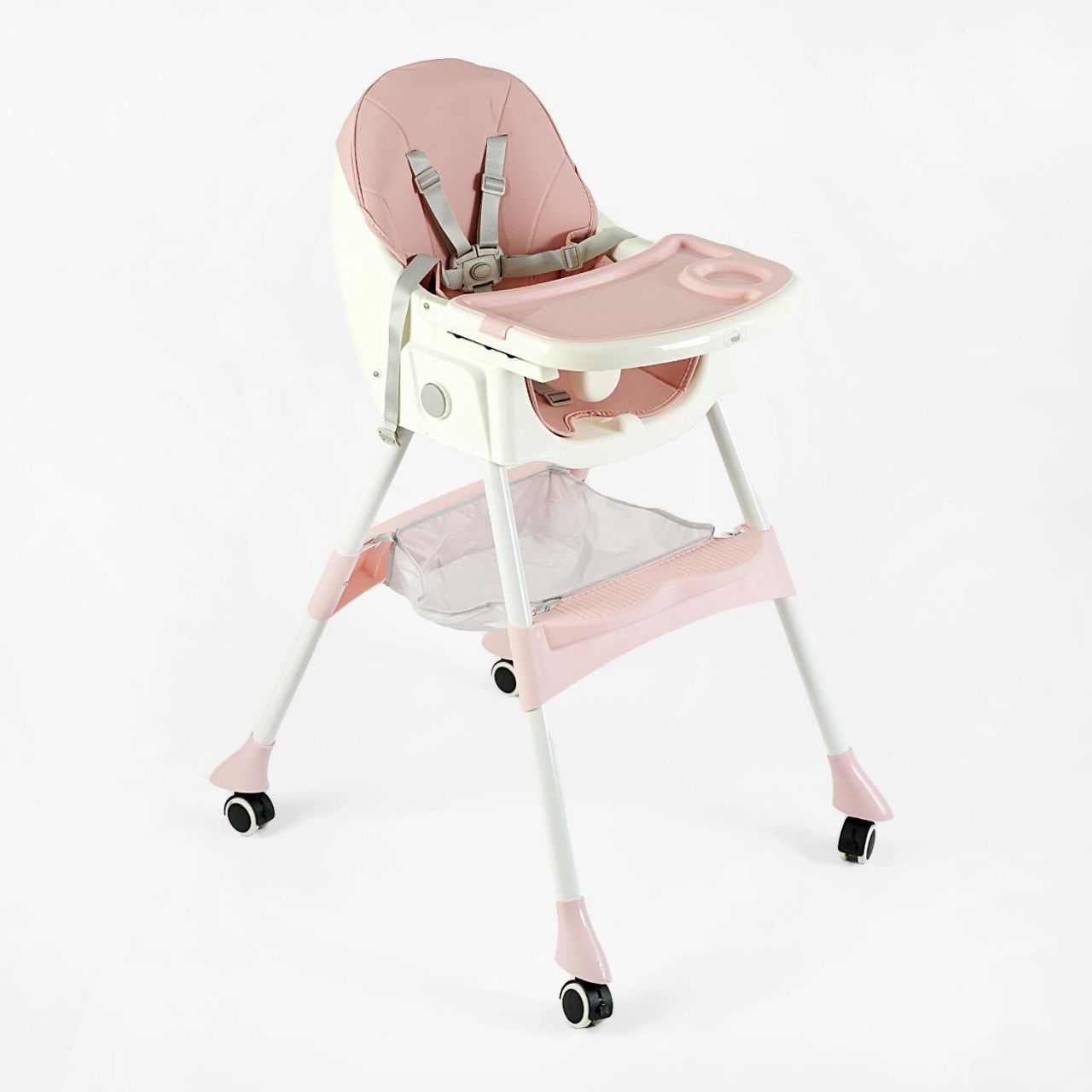Стільчик для годування Toti FR- 30608 (1) сталева конструкція, матеріал тканини PU, знімний столик, опускна спинка