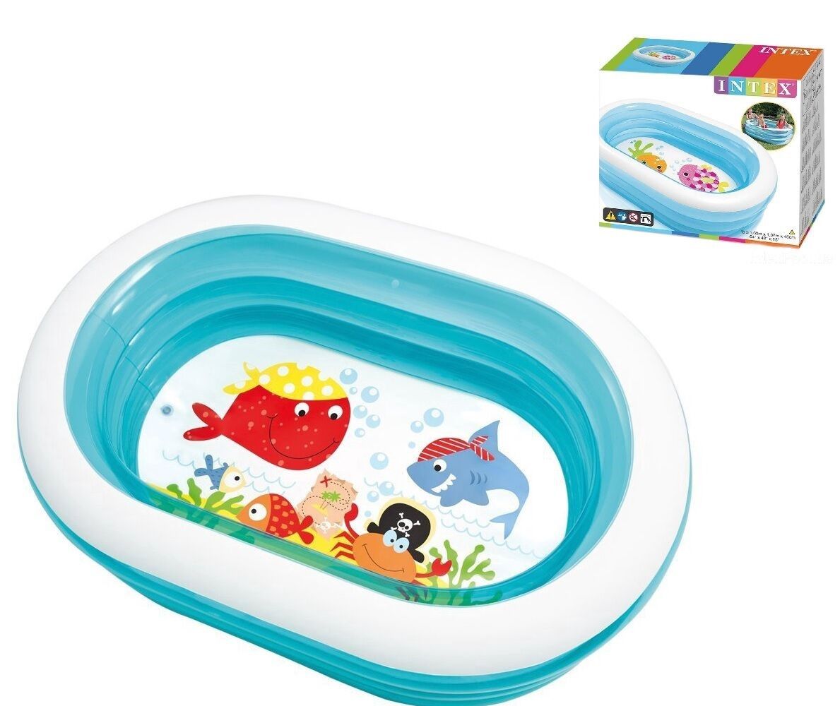 Intex Басейн 57482 NP (6) «Китеня» розміром 163х107х46см, обсяг: 238л