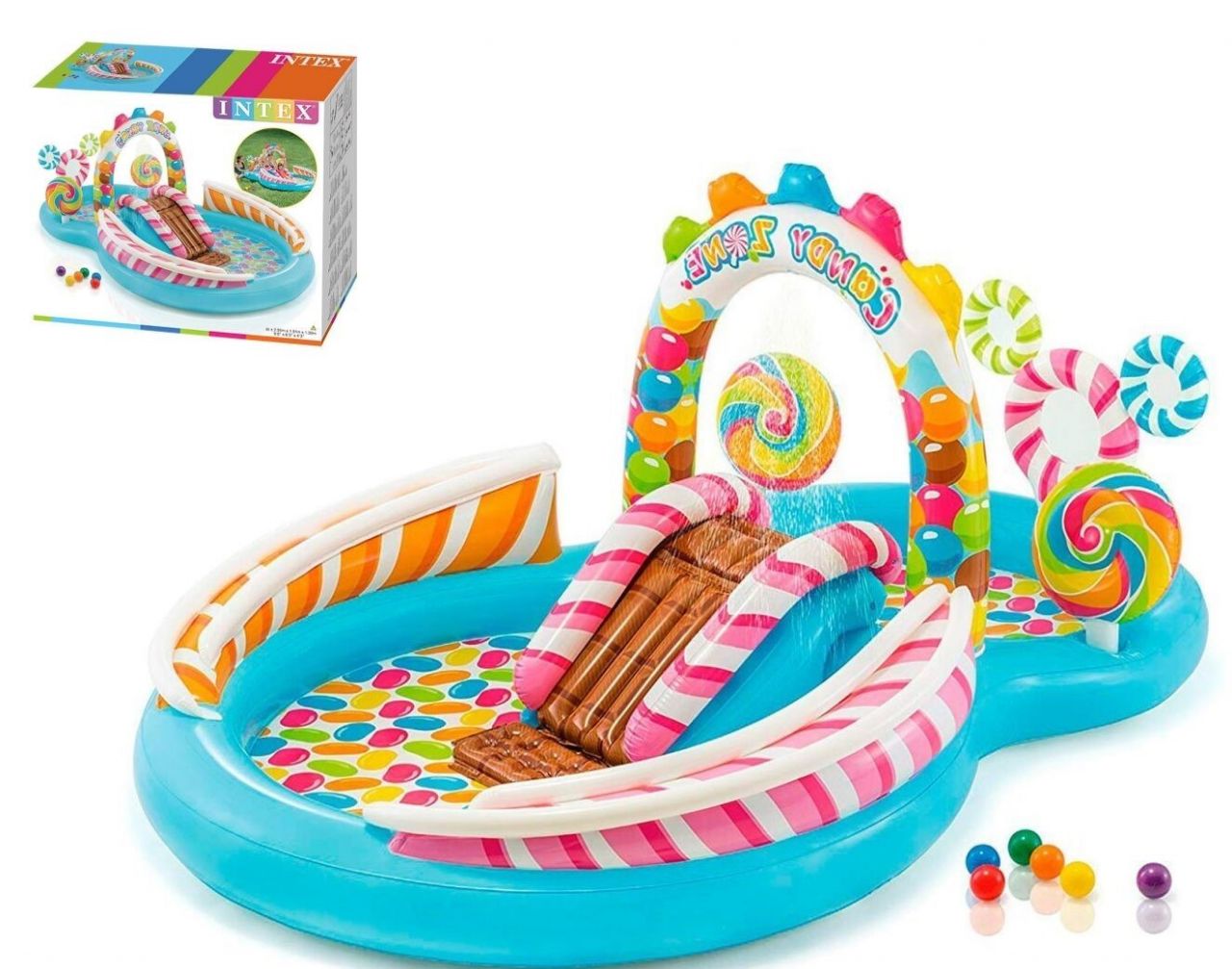 'Intex Ігровий центр 57149 NP ''Карамель'' (2) Розмір 295х191х130см, 374 л, від 3-х років'