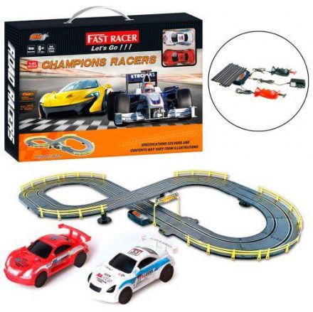 Трек д/к(на шнурі), 1:43, 362см, машинка 2шт, від мережі 220V 6610-B