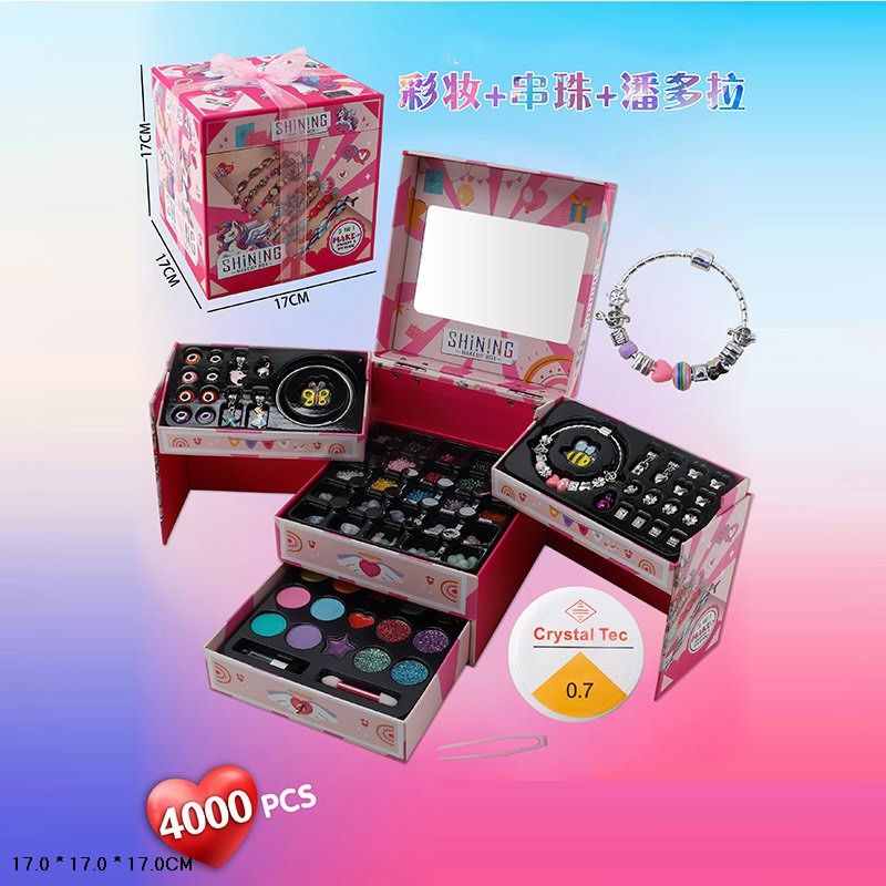 Аксесуари для дівчат арт. LD6087-2 (40шт/2) акум. набір для створення прикрас, аксесуари для волосся