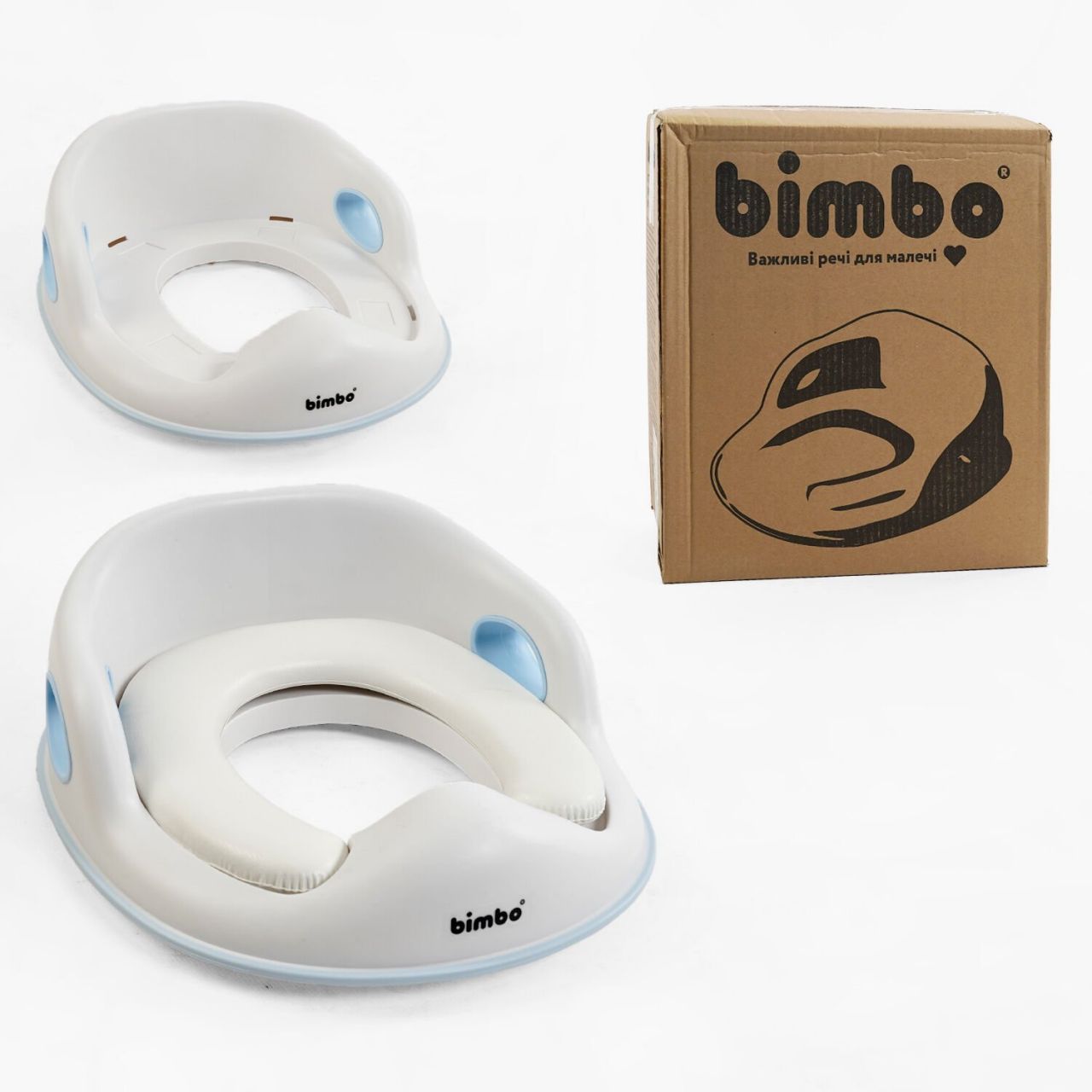 Накладка на унітаз BM-03560 (1) "Bimbo", 31х34х11 см, знімне м’яке сидіння
