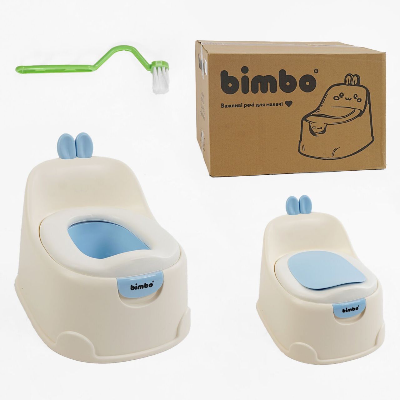 Горщик BM-17355 (1) "Bimbo", знімна м’яка накладка, кришка, щіточка