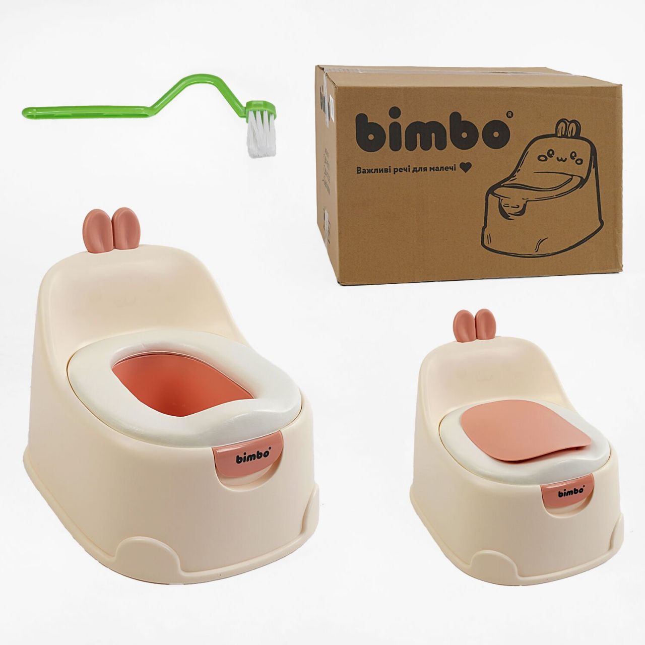 Горщик BM-18909 (1) "Bimbo", знімна м’яка накладка, кришка, щіточка