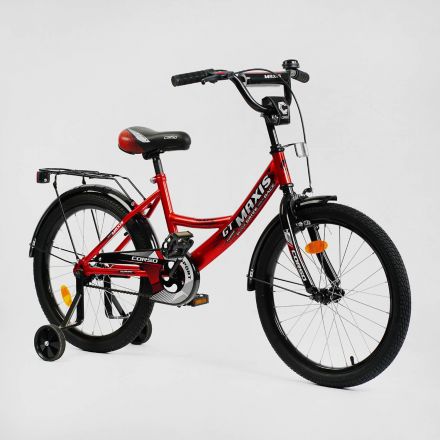 Велосипед 20'' дюймов 2-х колёсный ''CORSO'' CL-20671 (ручной тормоз, звоночек, доп. колеса)