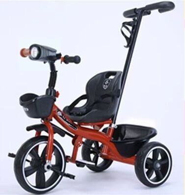 Велосипед 3-х колісний BS-8216-39 "Best Trike" (1) колеса EVA переднє 10’’, заднє 8’’, сталева рама, ОЗВУЧУВАННЯ, батьківська ручка