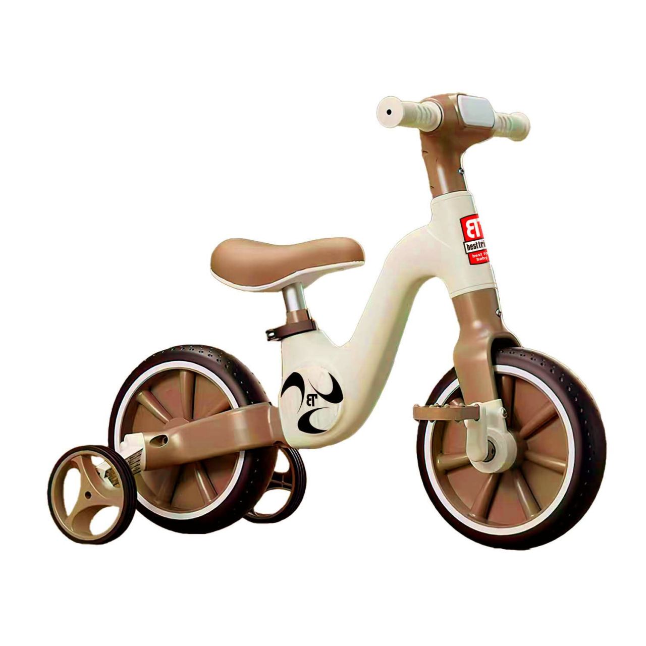 Велосипед-трансформер Best Trike BT-16530 (1) колеса 10’’, українське озвучування, з’ємні педалі, з’ємні допоміжні бокові колеса