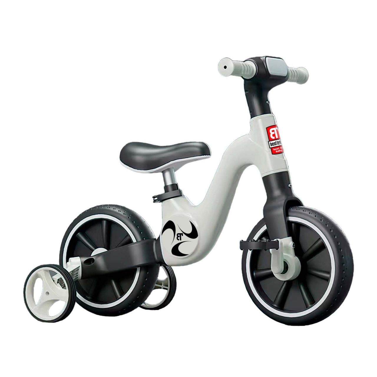 Велосипед-трансформер Best Trike BT-17002 (1) колеса 10’’, українське озвучування, з’ємні педалі, з’ємні допоміжні бокові колеса