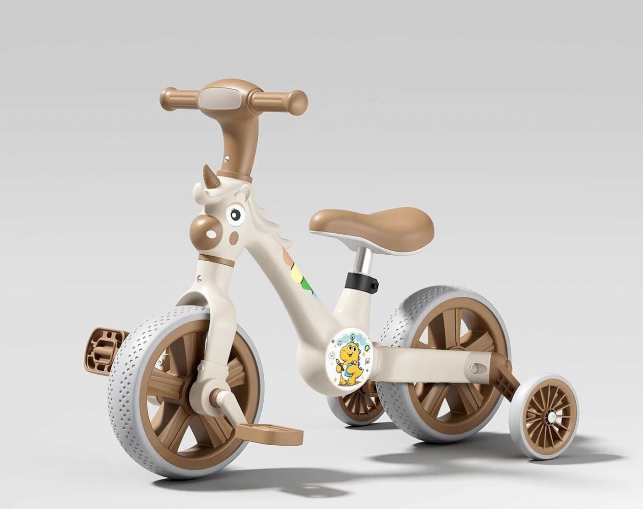 Велосипед-трансформер Best Trike JM-0102-8 (1) колеса 10’’, озвучування та підсвічування, з’ємні педалі, з’ємні допоміжні бокові колеса