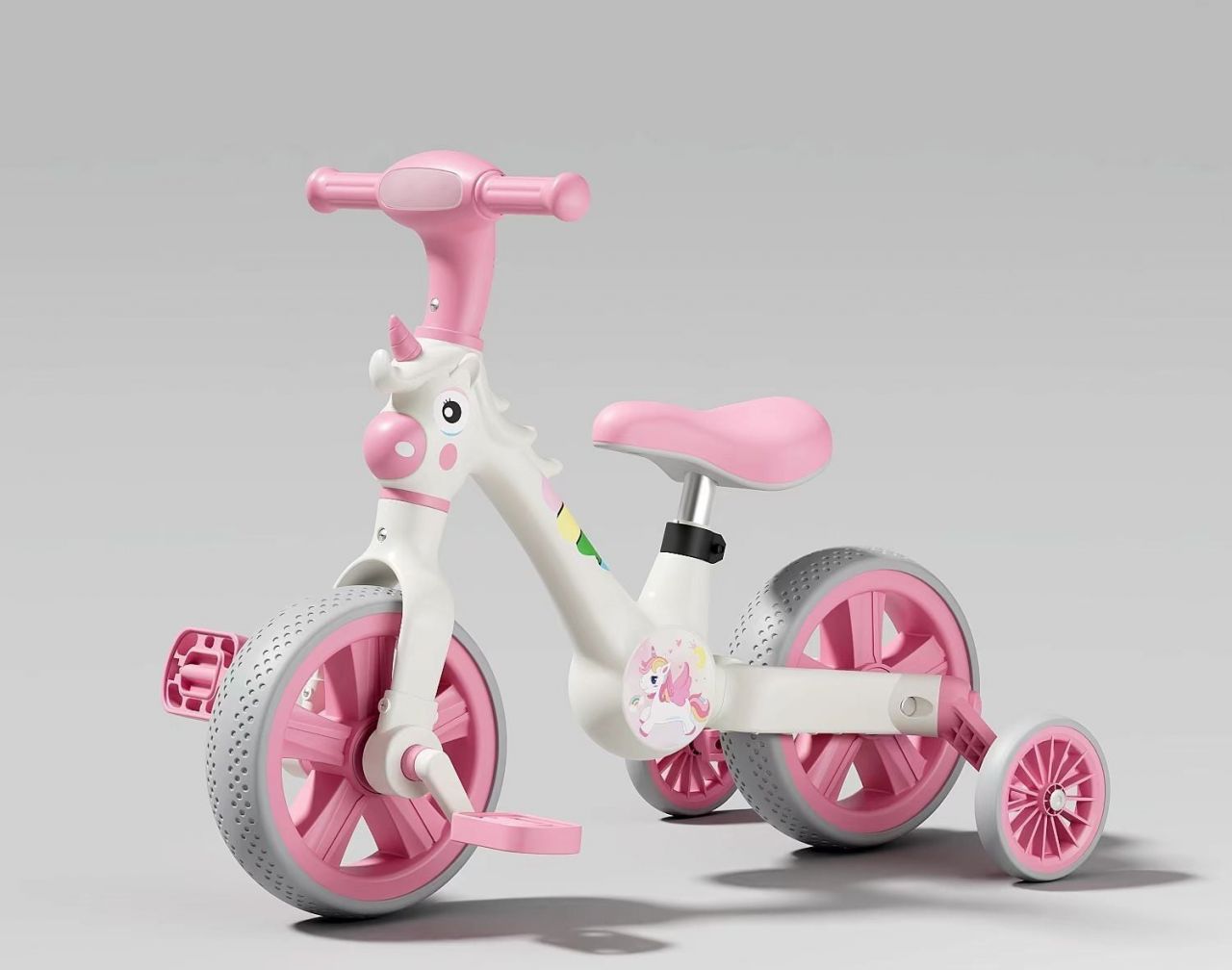 Велосипед-трансформер Best Trike JM-0410-4 (1) колеса 10’’, озвучування та підсвічування, з’ємні педалі, з’ємні допоміжні бокові колеса